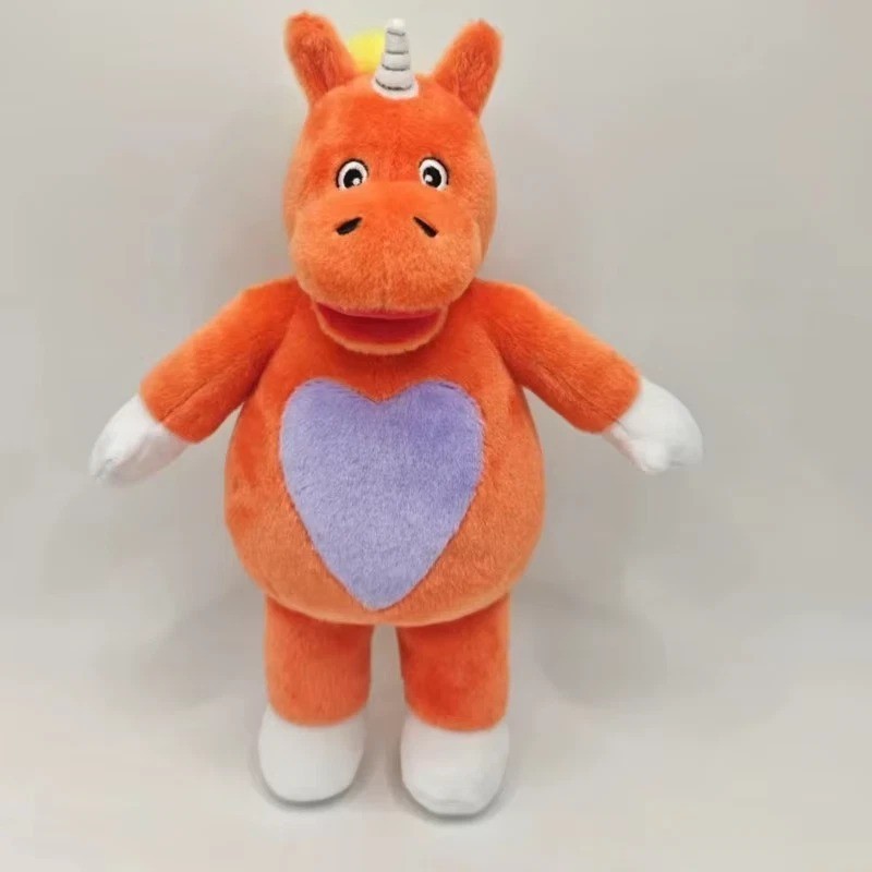 25CM Buddy The Unicorn Plush Soft Stuffed Animal Doll Orange Unicorn Plushie