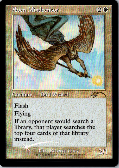 Aven Mindcensor (Retro Frame) WPN & Gateway Promos 1 FOIL Near Mint