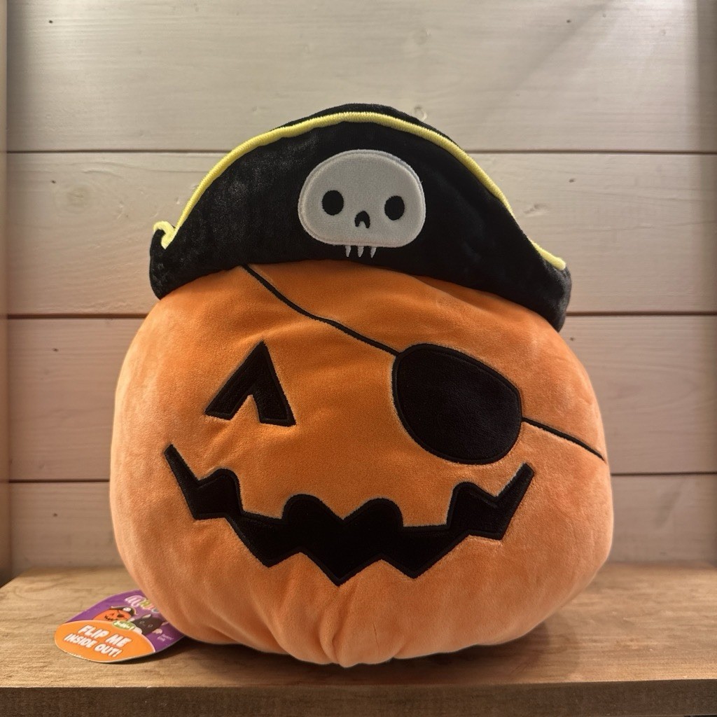 Halloween Squishmallows Flip A Mallow Paxton Pumpkin Emily Black Bat Vampire NWT Halloween Squishmallows Flip A Mallow Paxton Pumpkin Emily Black Bat Vampire NWT