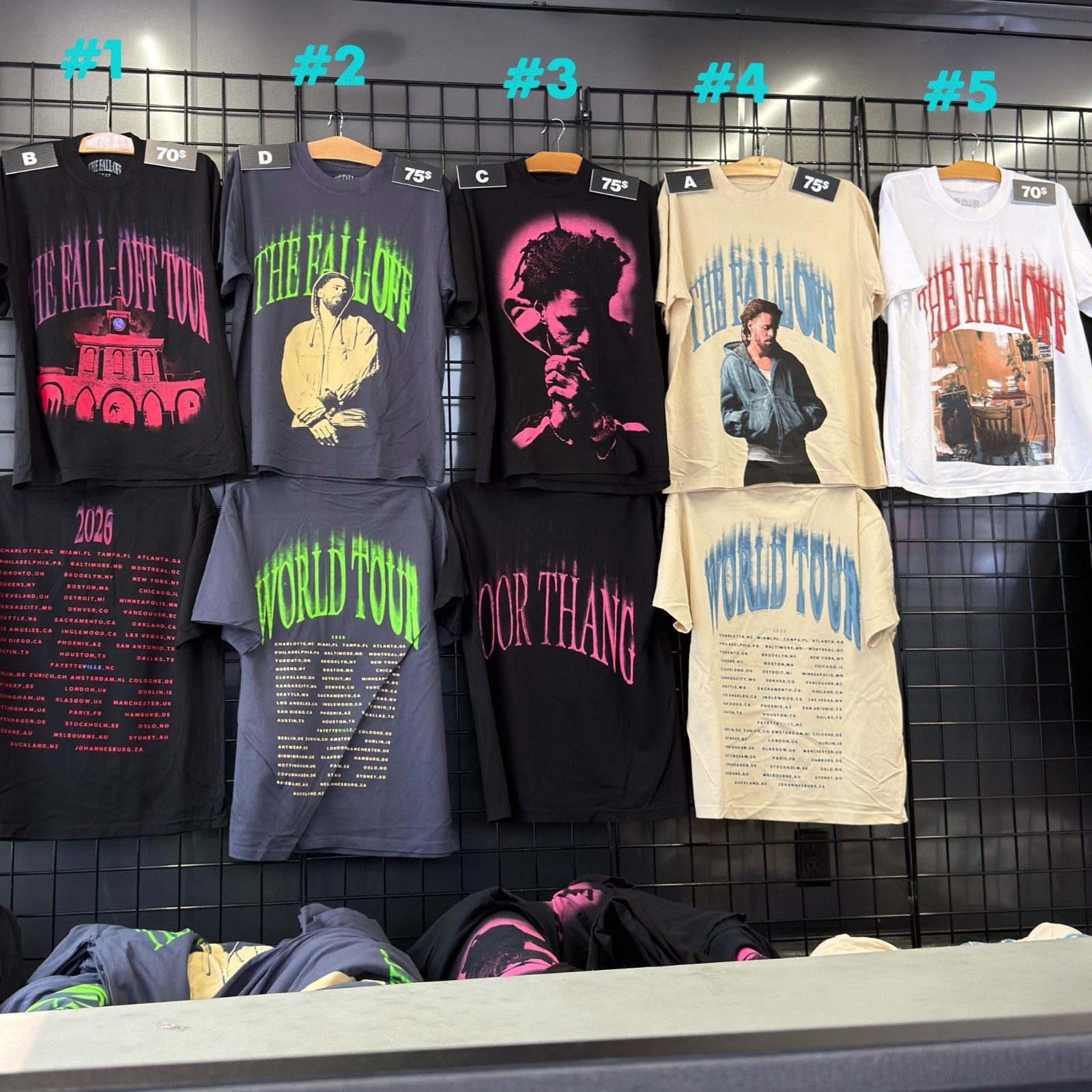 HOT J Cole The Fall-Off World Tour 2026 Merch reprint HOT J Cole The Fall-Off World Tour 2026 Merch reprint