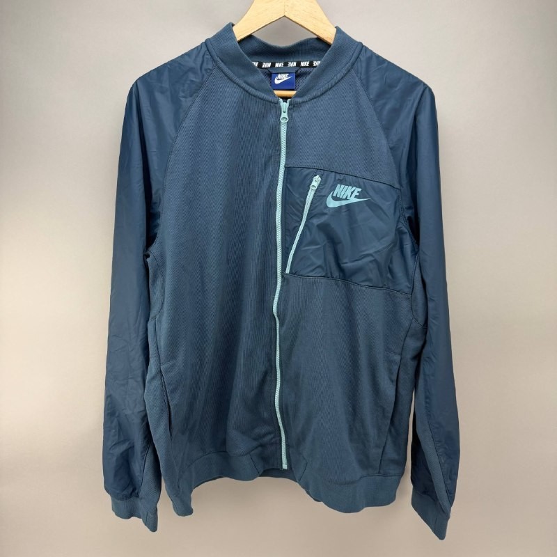 Nike Sportswear Advance 15 Fleece Blue Full Zip Jacket 846878-464 Mens Size XL Nike Sportswear Advance 15 Fleece Blue Full Zip Jacket 846878-464 Mens Size XL