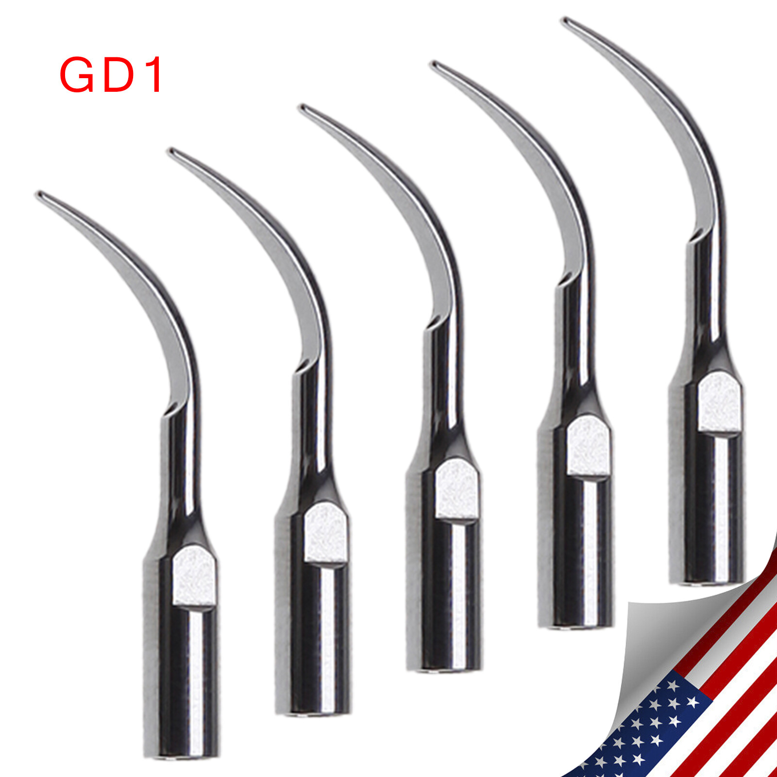 5× Dental Ultrasonic Piezo Scaler Tips fit Woodpecker EMS /DTE SATELEC Handpiece