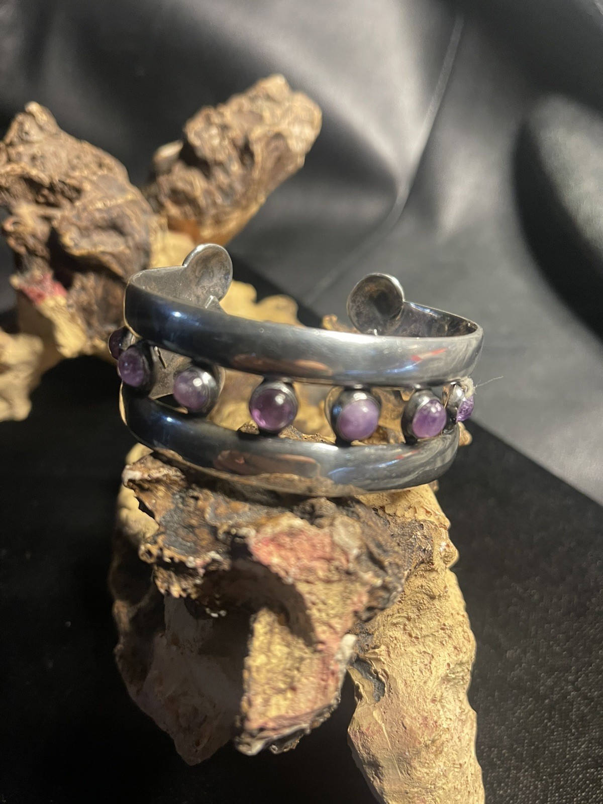 Vintage 1940s-1950s Manuel Altamirano, Silver Cuff Bracelet 