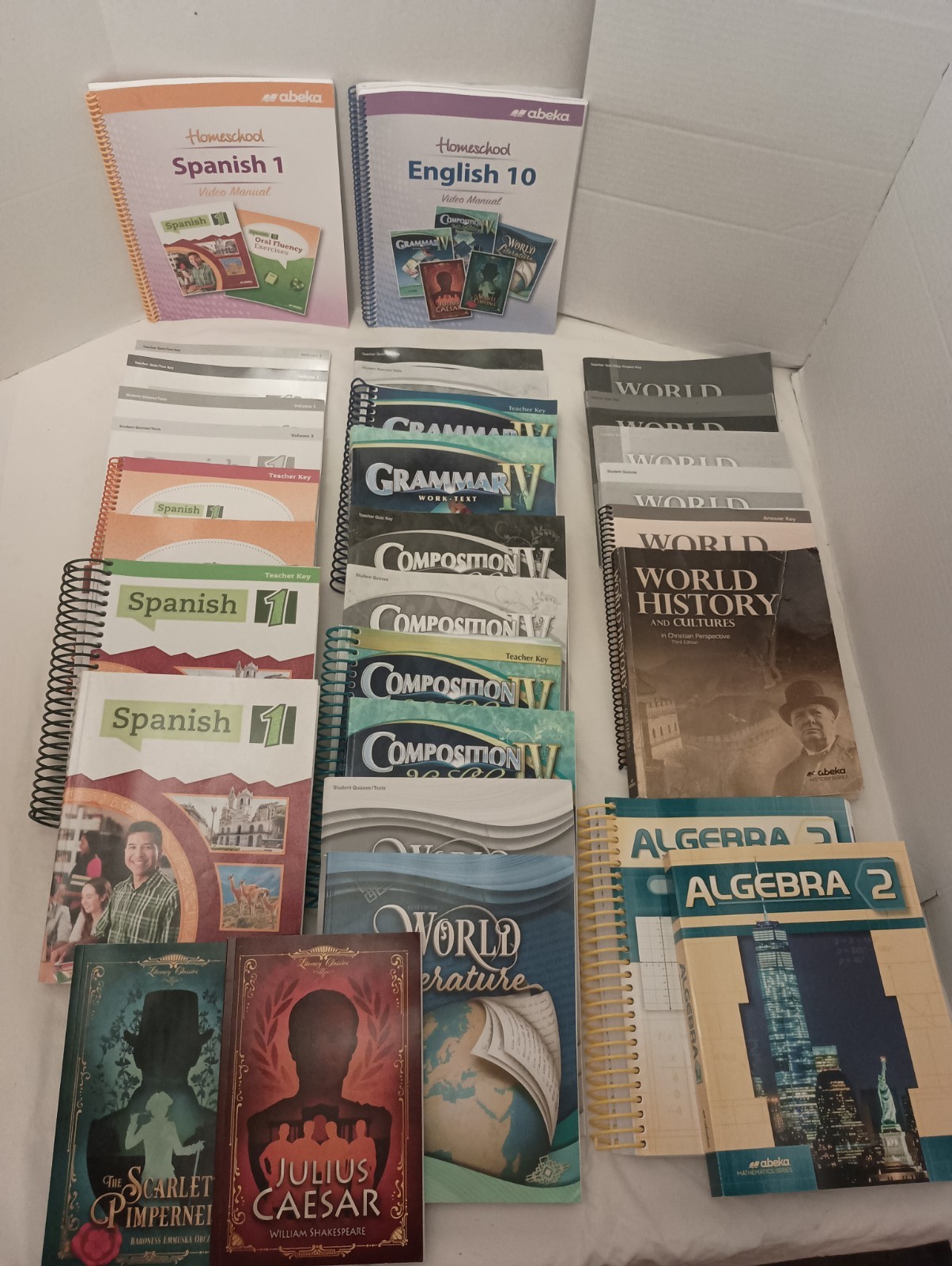 Abeka 10th Grade Homeschool Student & Parent Kit ALMOST COMPLETE Newest Edition 