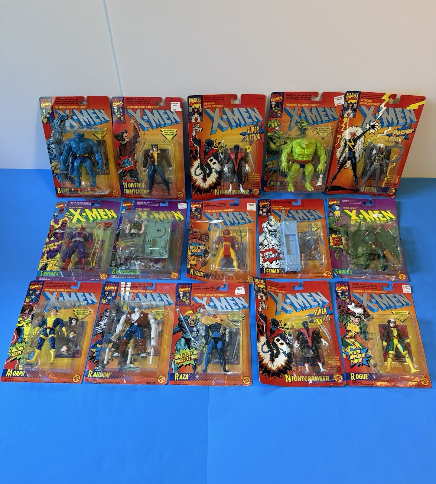 Vintage Toy Biz Marvel X-Men 1993-94 Lot of 15 MOC NEW