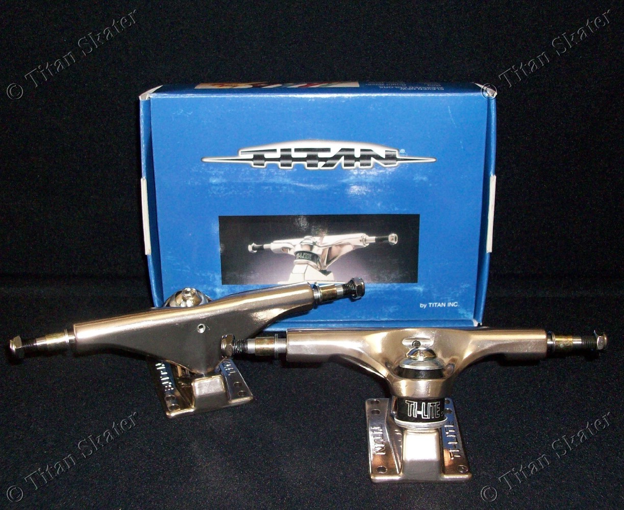 TITAN TI-LITES 5.5in 140mm Skateboard Trucks Pair 8.25 Axle fits 8.0-8.5\