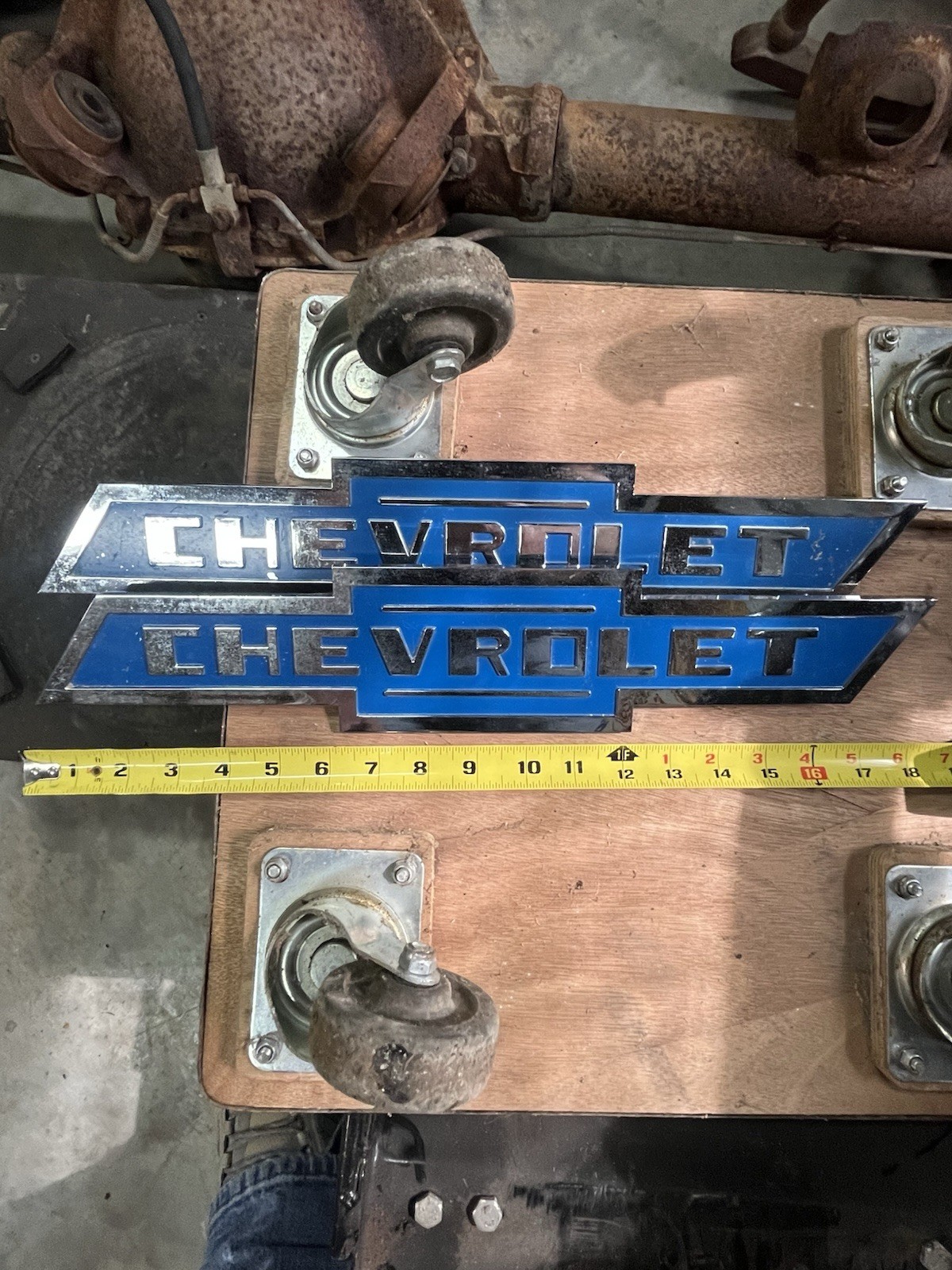 NOS Chevrolet Emblems, 1950s Delivery Vans Or Milk Trucks, Chevy, Pair, GM