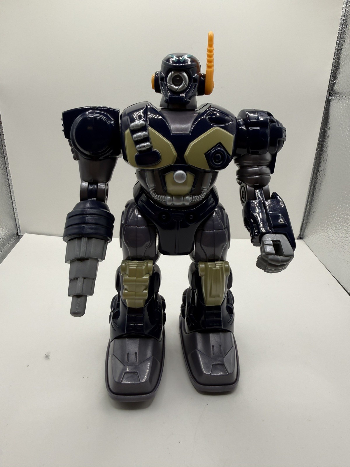 Super Fighter Hap-P-Kid Happy Kid Toy Action Blue & Gold Robot C34118 Figure 