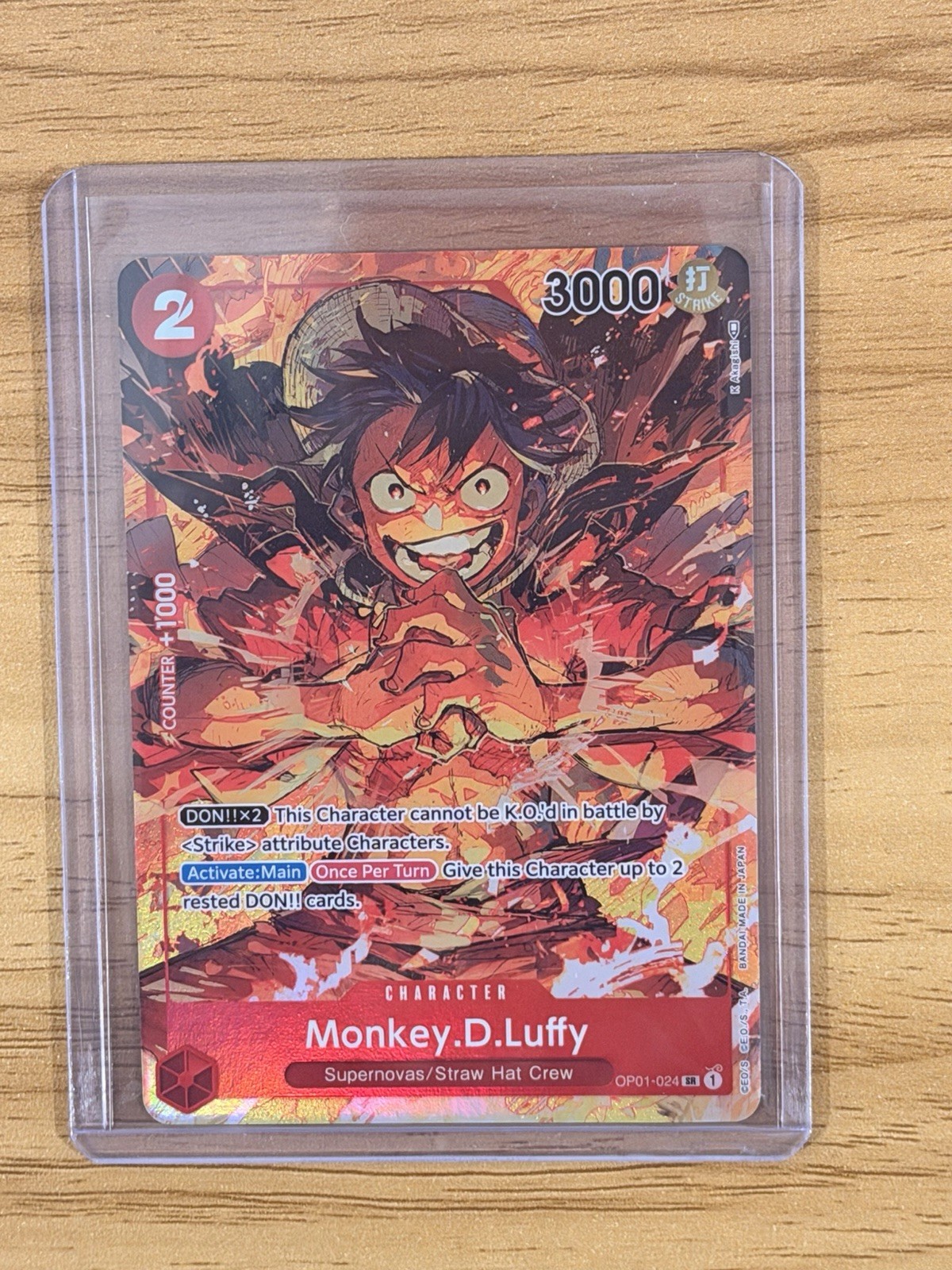 Monkey.D.Luffy OP01-024 (Parallel) Romance Dawn Foil Monkey.D.Luffy OP01-024 (Parallel) Romance Dawn Foil