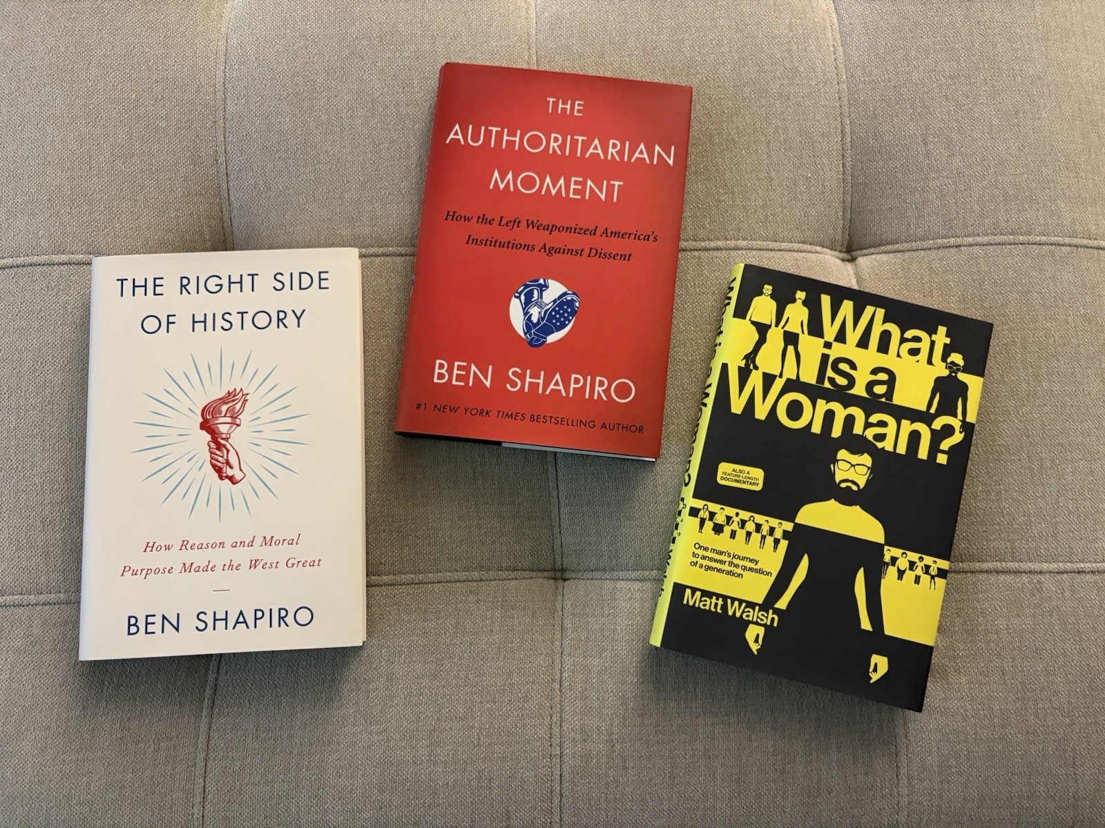 Conservative Book Set - Ben Shapiro (both copies autographed + COA) & Matt Walsh Conservative Book Set - Ben Shapiro (both copies autographed + COA) & Matt Walsh