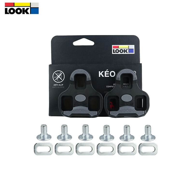 LOOK KEO New Anti-Slip Road Bike Cleats Grip Black 0˚ Grey 4.5˚ Red 9˚ Float