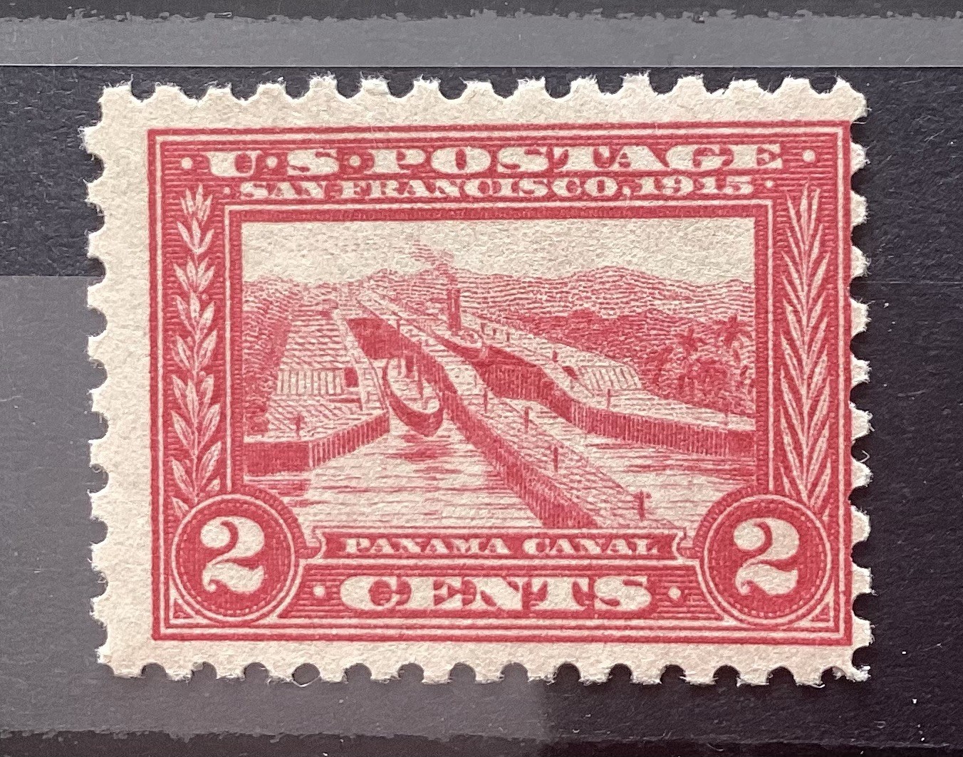 Title: US Scott 402 1915 2¢ Panama-Pacific Perf 10 MNH OG Panama Canal