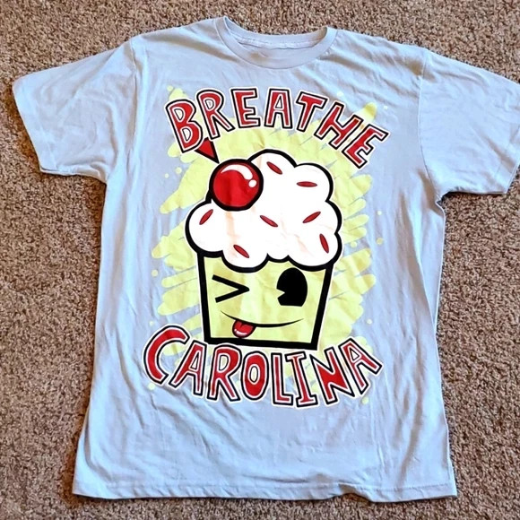 Breathe Carolina Band Music Lover Cotton Light Blue All Size T Shirt UR154