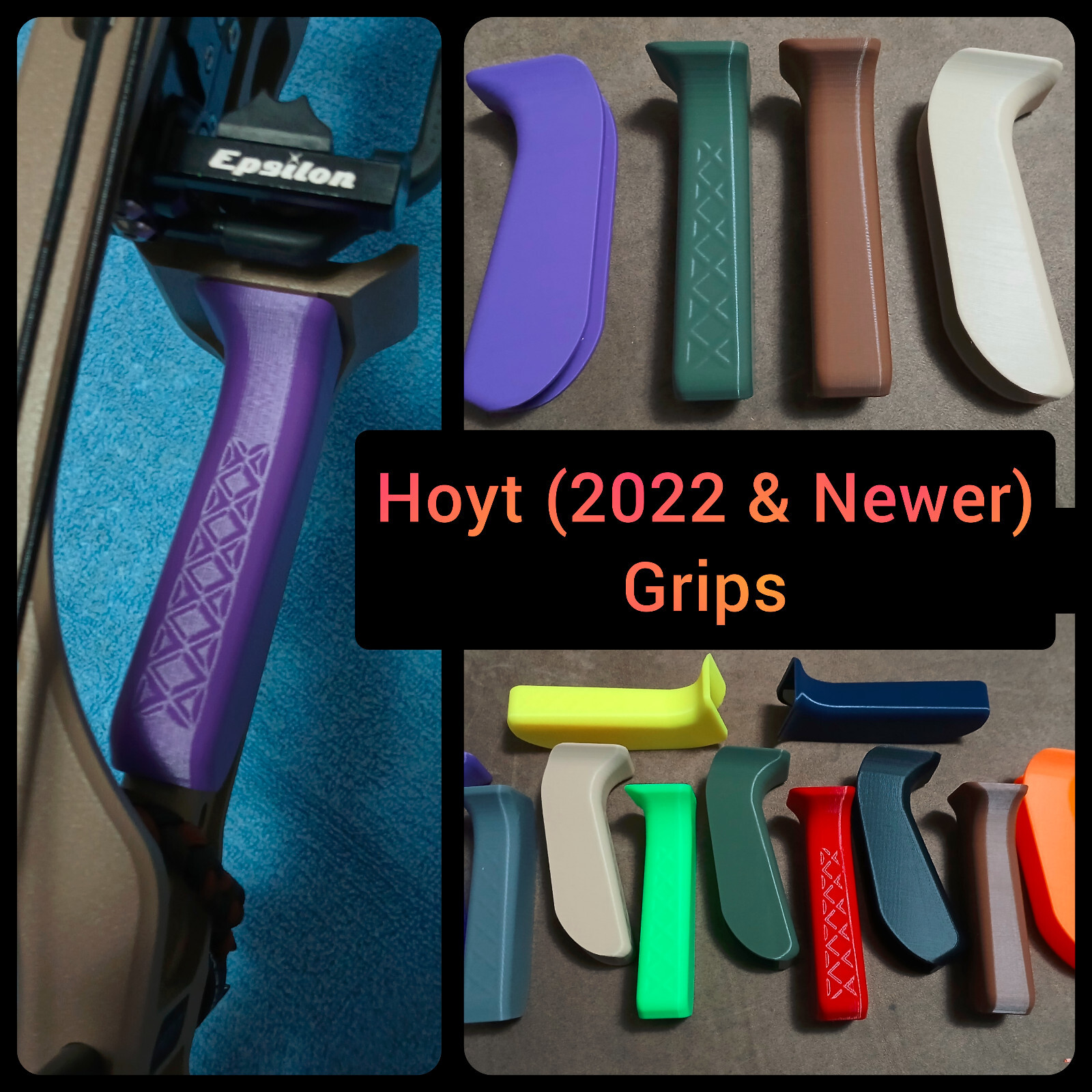 * (2022 to Current) 5 Angles * Hoyt Grips - Alpha X AX-3 AX-90, Ventum VTM RX-10