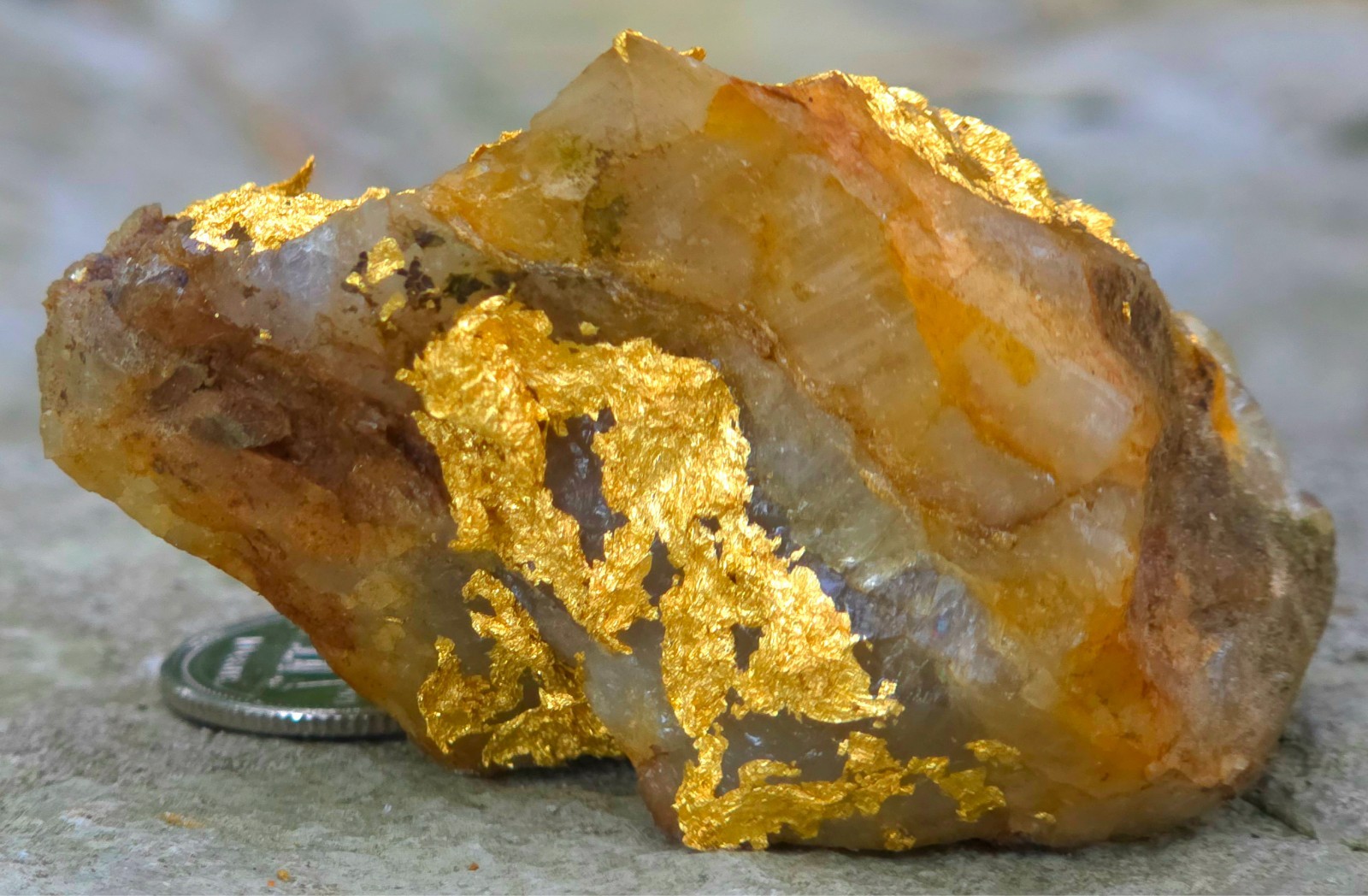 Crystalline Gold Ore Specimen 40.52g Soft And Malleable ☆NO TARIFFS☆