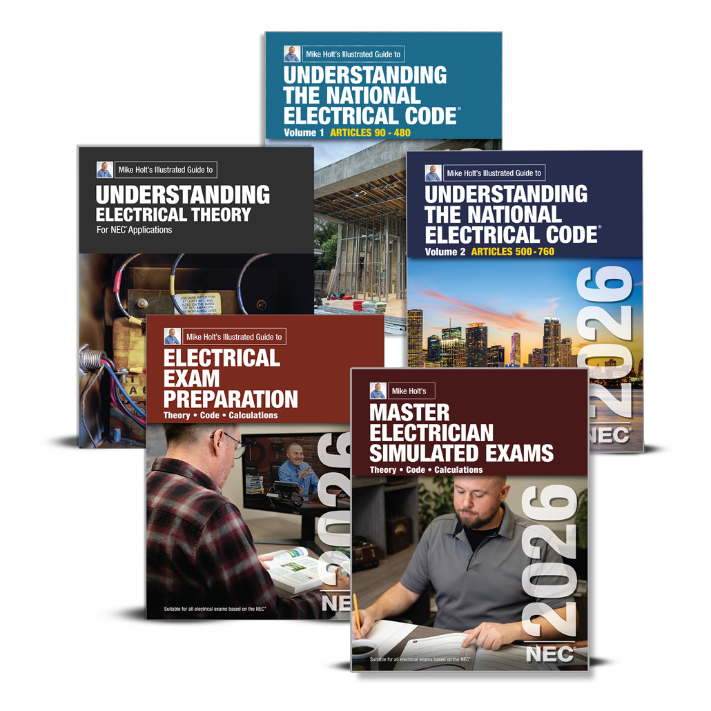 Electrical Exam Prep Master/Contractor Textbooks, 2026 NEC -- Mike Holt