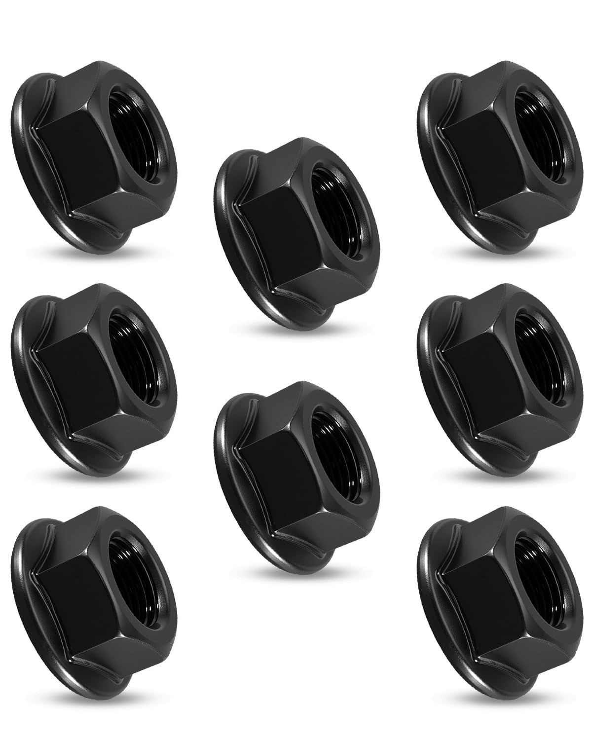 8 Pcs Flange Nuts, 5/8\