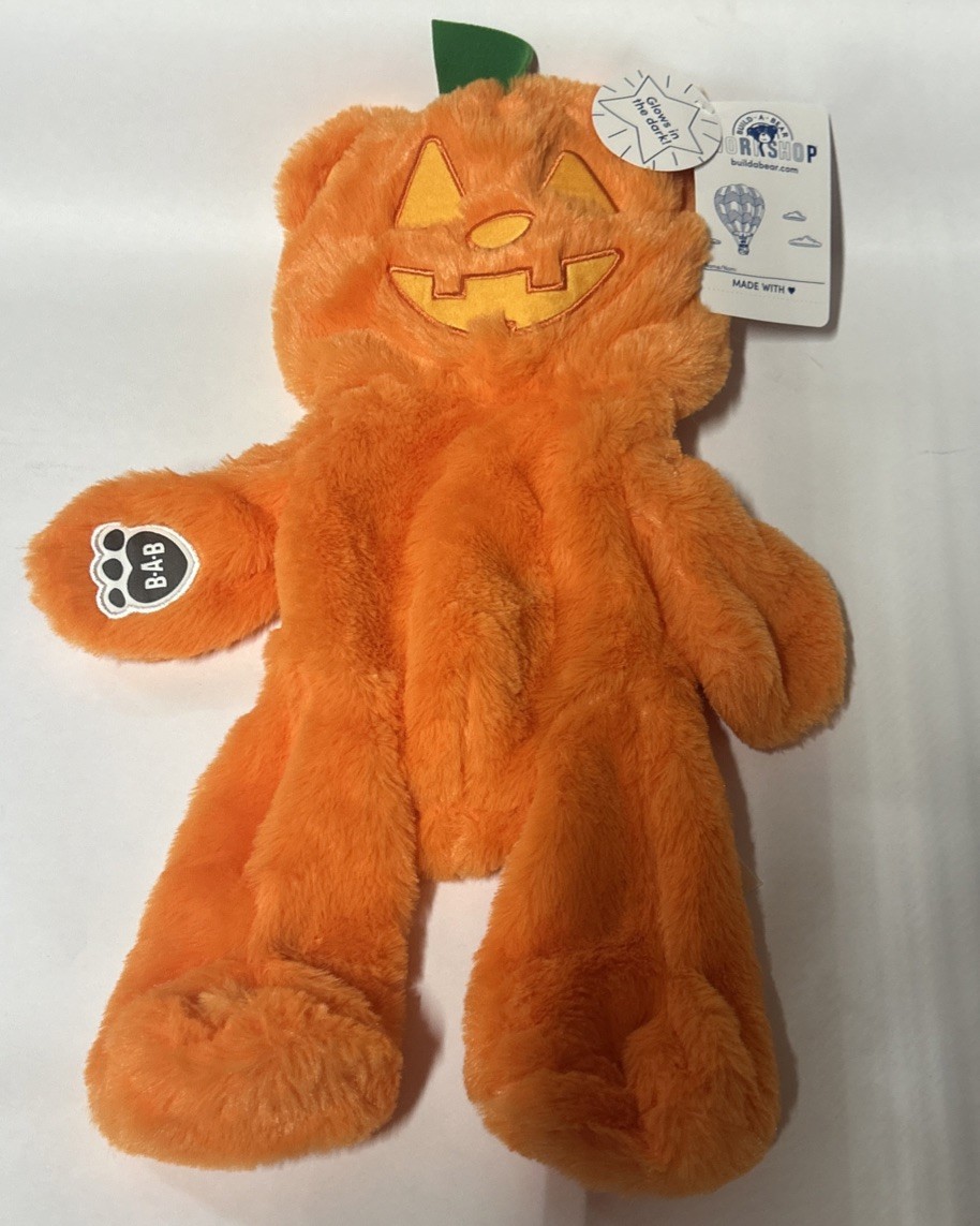 Build A Bear Pumpkin Glow Teddy Halloween 🎃 2024 Unstuffed 17” With Tags Build A Bear Pumpkin Glow Teddy Halloween 🎃 2024 Unstuffed 17” With Tags