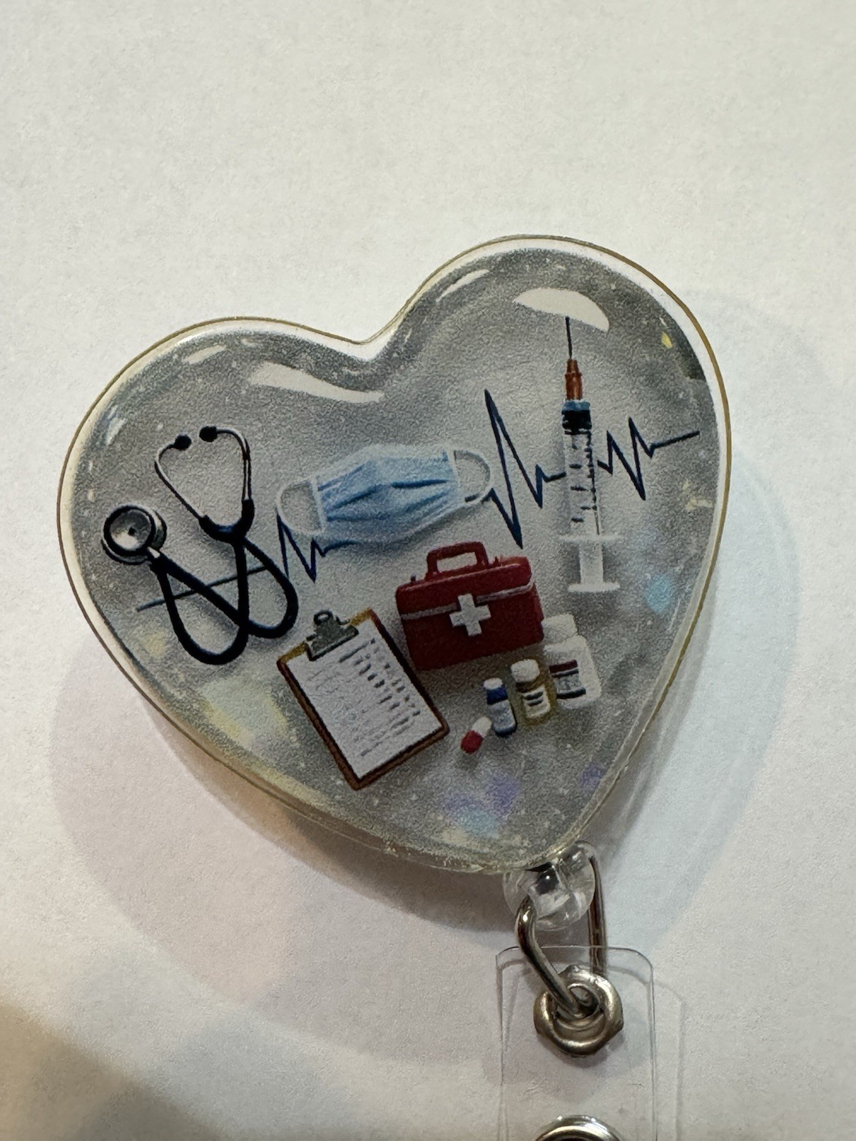 Retractable Badge Reel - Nurse Hospital Worker Cute Items