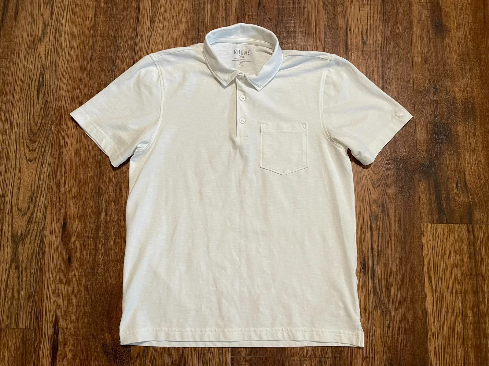 EUC Rhone Polo Shirt Mens Small White Golf Polo
