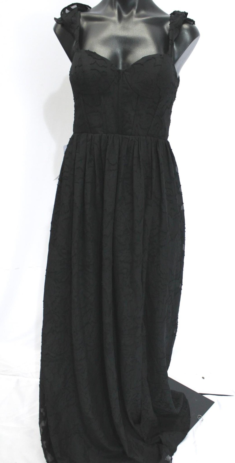 Azazie Women's Denisse Women's A-Line Floral Burnout Dress CL8 Black Size US: A2