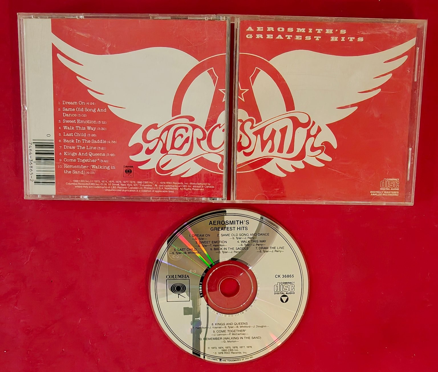 Aerosmith – Aerosmith\'s Greatest Hits CD 1988 Classic Rock Columbia