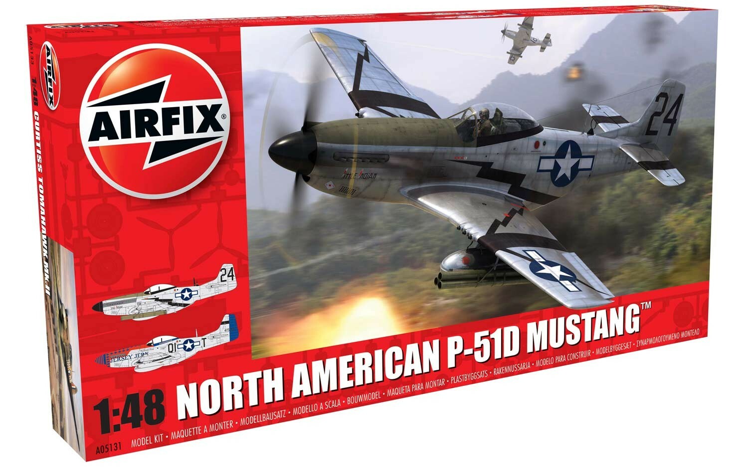 Airfix North American P51-D Mustang 1:48 Scale Plastic Model Plane A05131