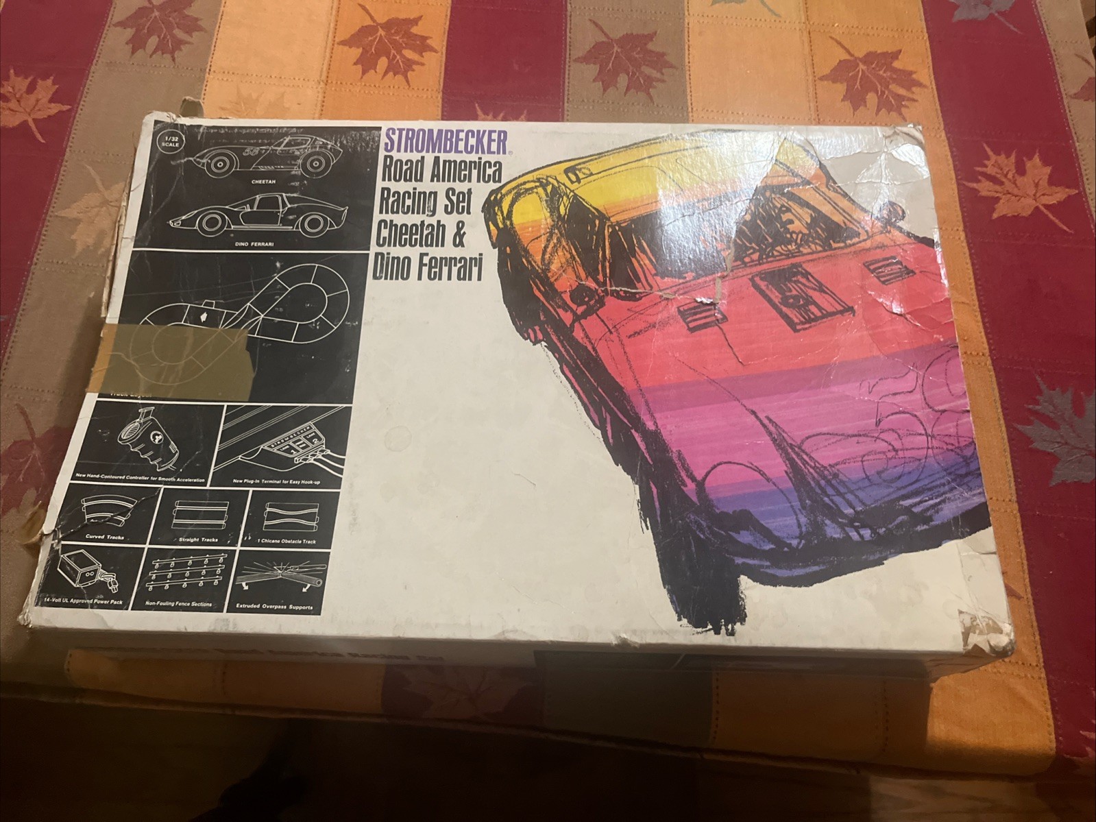 Vintage 1966 Strombecker Road America Racing Set Slot Car 1/32 In Original Box