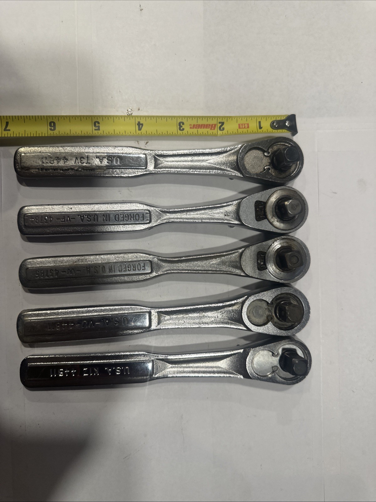 Craftsman Ratchets 3/8 Drive USA MADE VINTAGE USED (Lot 5) 44811, 43785, 43784 Craftsman Ratchets 3/8 Drive USA MADE VINTAGE USED (Lot 5) 44811, 43785, 43784