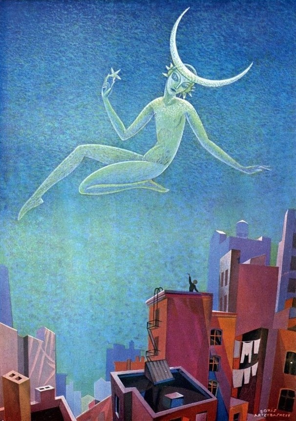 Boris Artzybasheff Celestial Surrealism – From Funnybone Alley - Art Print