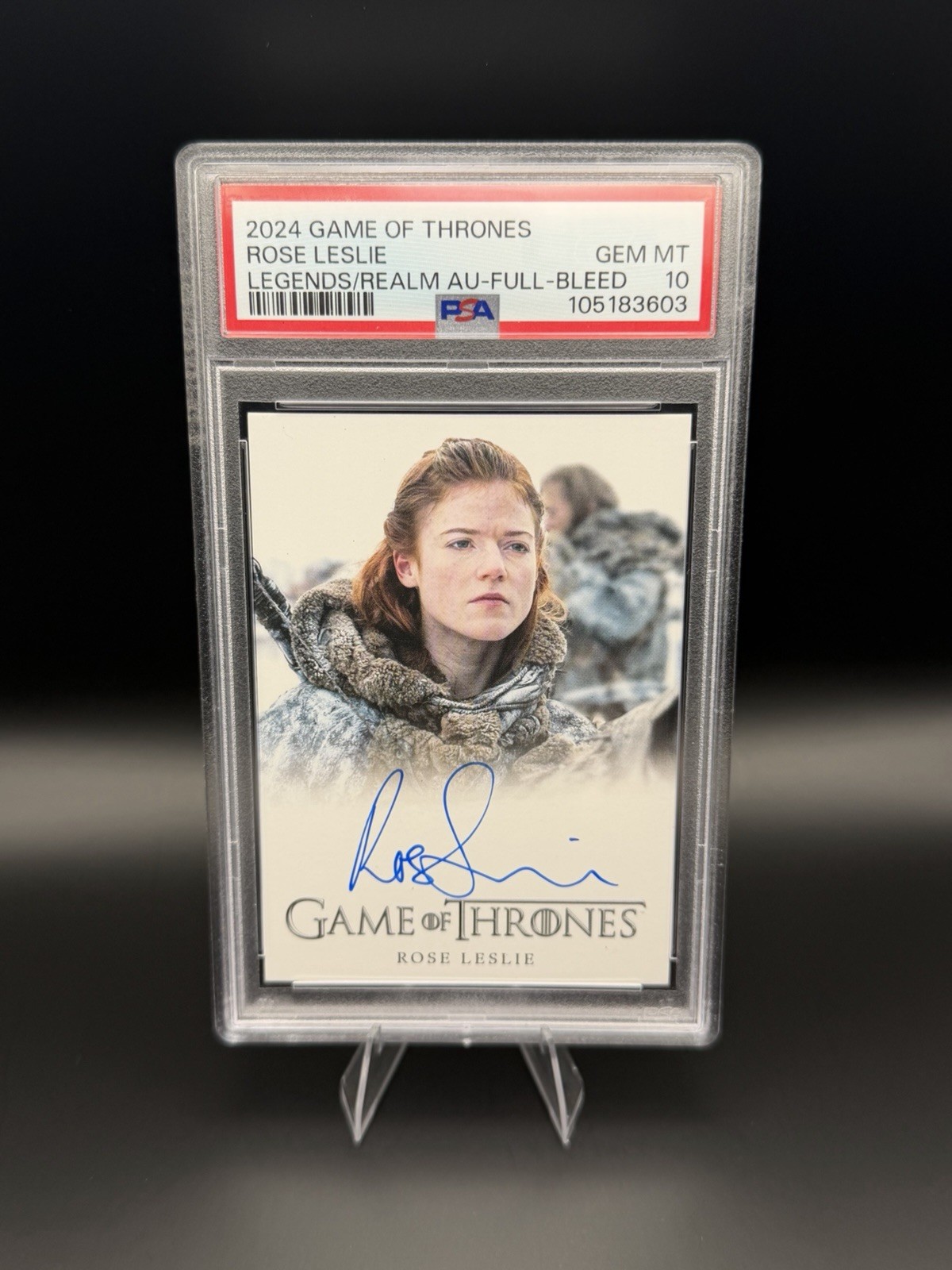 2024 Game of Thrones Rose Leslie Ygritte Legends/Realm Auto PSA 10 LOW POP Auto 2024 Game of Thrones Rose Leslie Ygritte Legends/Realm Auto PSA 10 LOW POP Auto