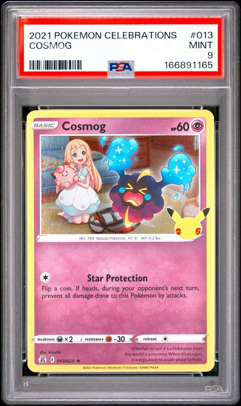 2021 POKEMON CELEBRATIONS #013 COSMOG PSA 9 2021 POKEMON CELEBRATIONS #013 COSMOG PSA 9