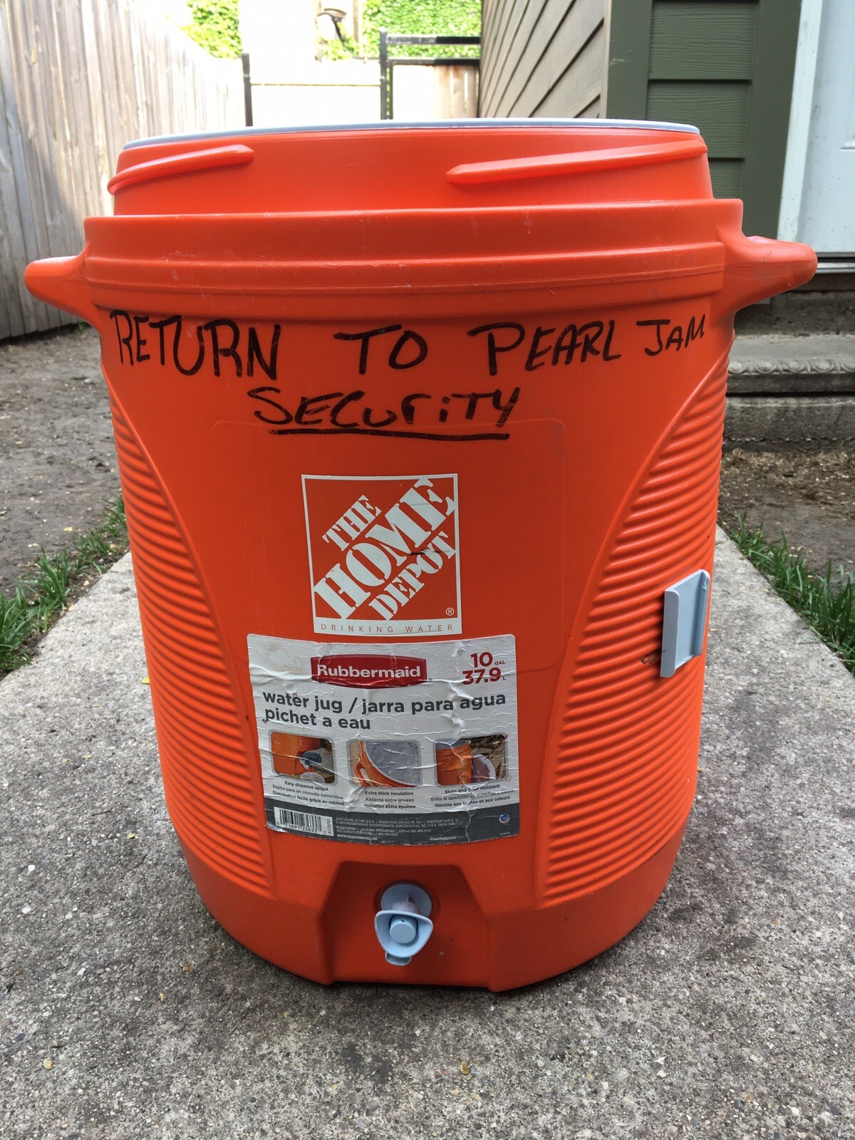 Pearl Jam Security Cooler Wrigley Field 2018 Concert Rare Collectible