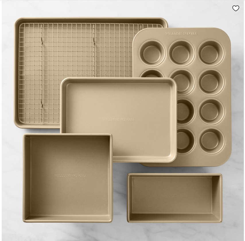 Williams Sonoma Goldtouch Pro Nonstick Bakeware Ultimate Set 6 Piece Baking Pans