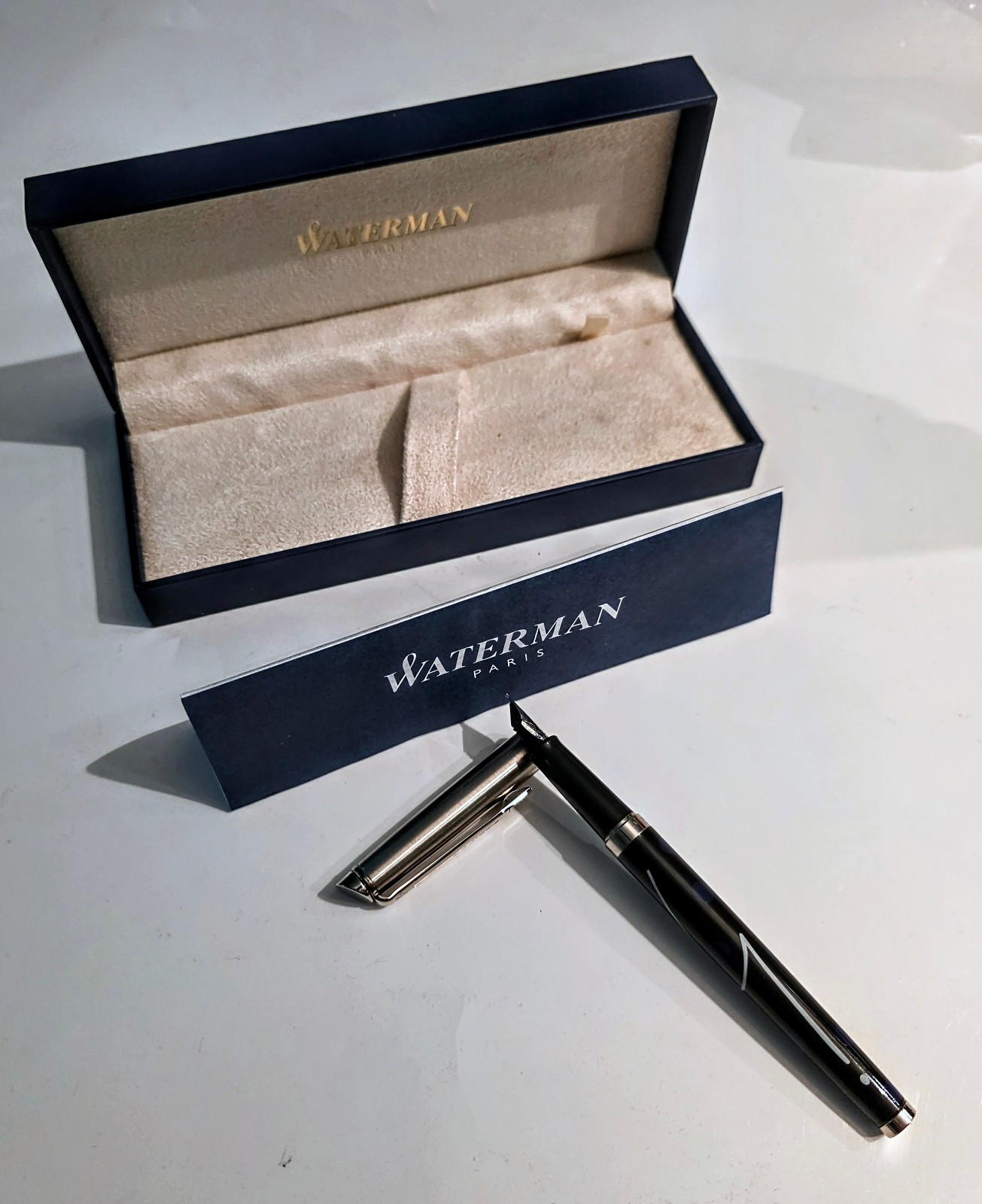 Vtg Waterman Hemisphere Agnes B Special Edition Fountain Pen w/Box M Nib FRANCE