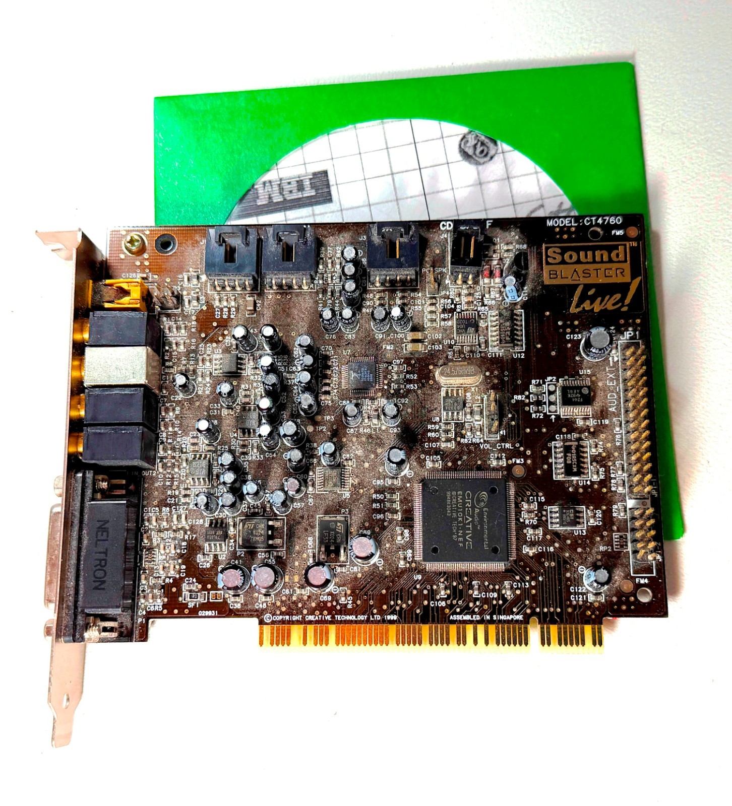 Vintage Creative Labs Sound Blaster Live✔️PCI Sound Card CT4760✔️with Driver CD Vintage Creative Labs Sound Blaster Live✔️PCI Sound Card CT4760✔️with Driver CD