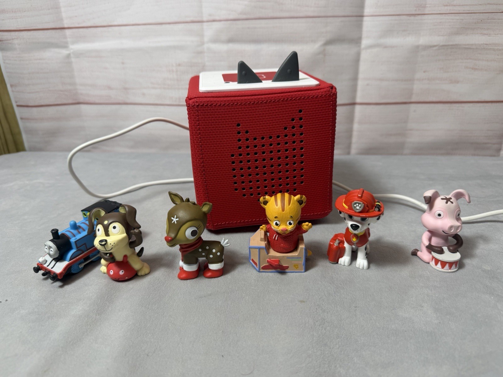 Toniebox Red , With Charger and 5 Tonies Paw Patrol Daniel Tiger Toniebox Red , With Charger and 5 Tonies Paw Patrol Daniel Tiger