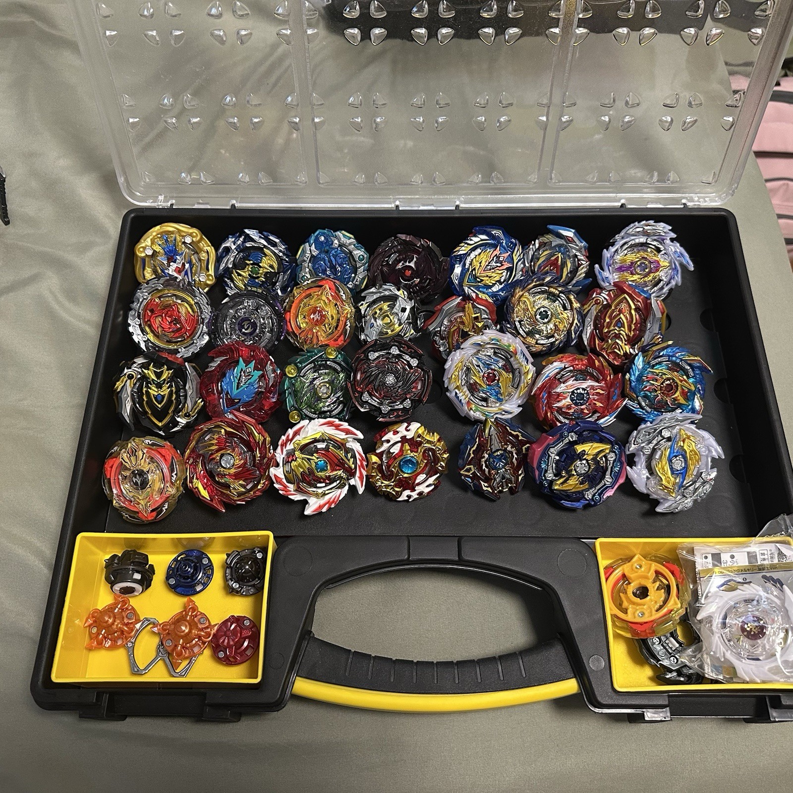 Huge Beyblade Burst Lot 96+ Takara Tomy Hasbro Authentic Launchers Rare