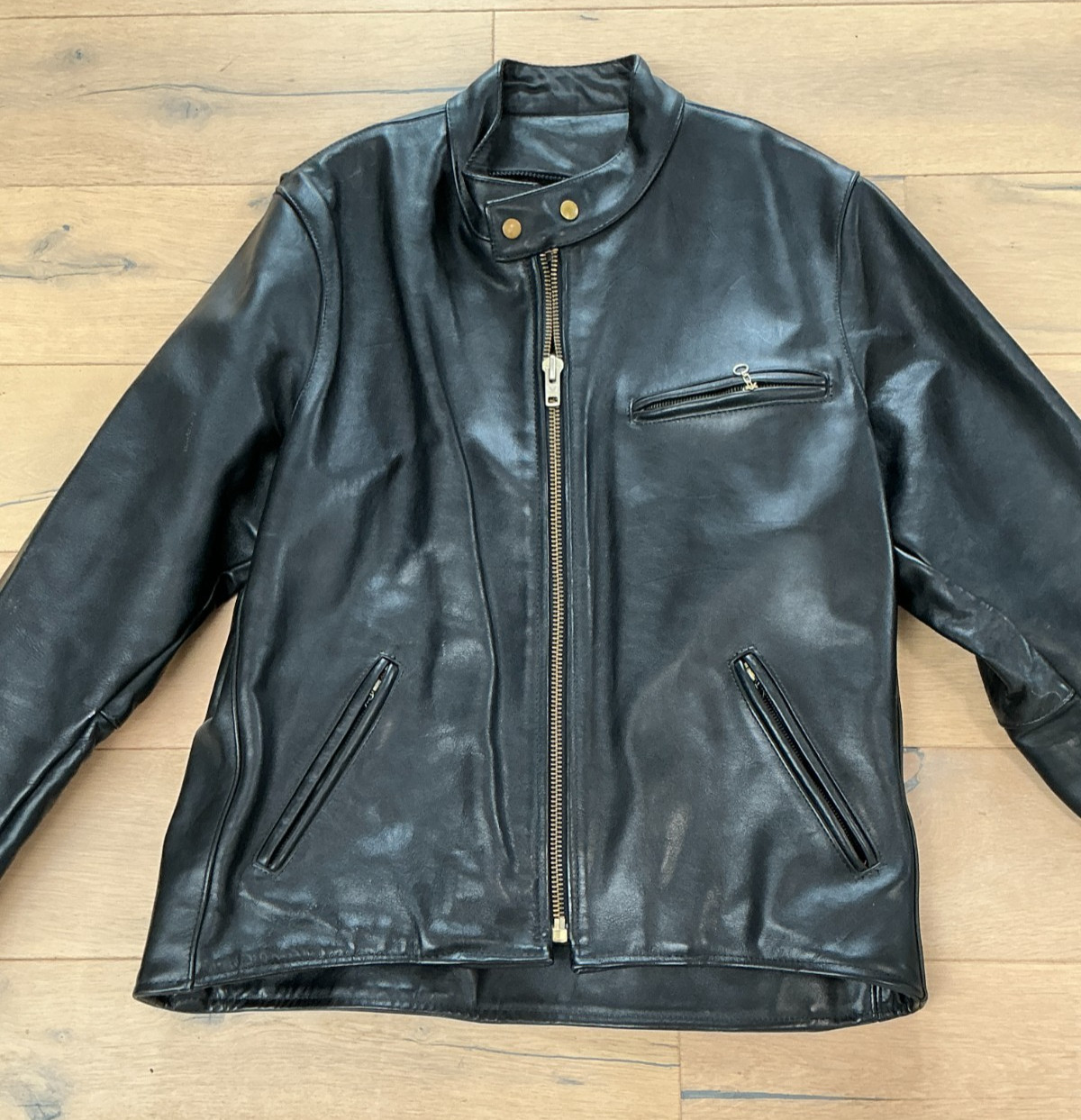 Vintage Vanson Leathers Cafe Motorcycle Jacket size 48 Leather Vintage Vanson Leathers Cafe Motorcycle Jacket size 48 Leather