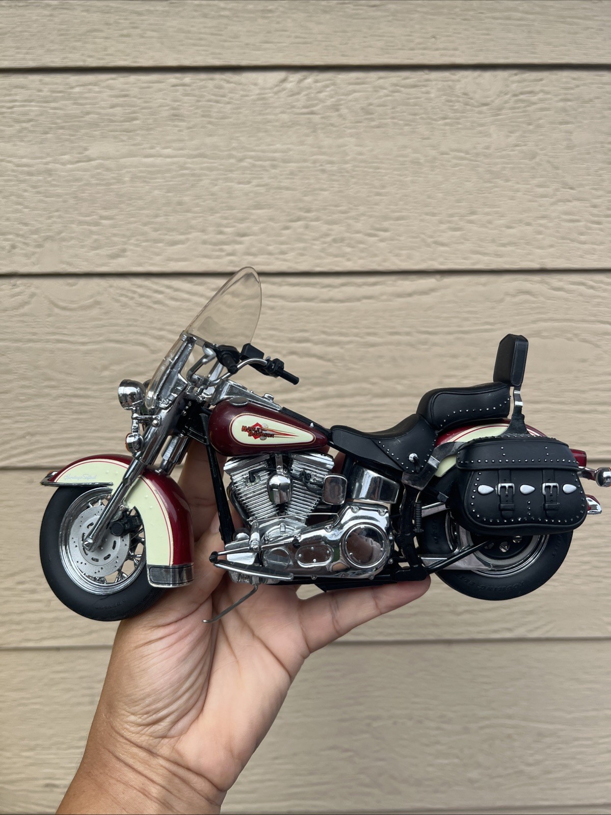 FRANKLIN MINT Harley Davidson Heritage Softail Classic Motorcycle 1:10 Diecast🔥