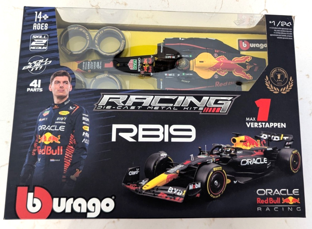 Max Verstappen #1 2026 Bburago 1:24 Diecast Metal Kit F1 Reb Bull RB19 LMTD EDTN