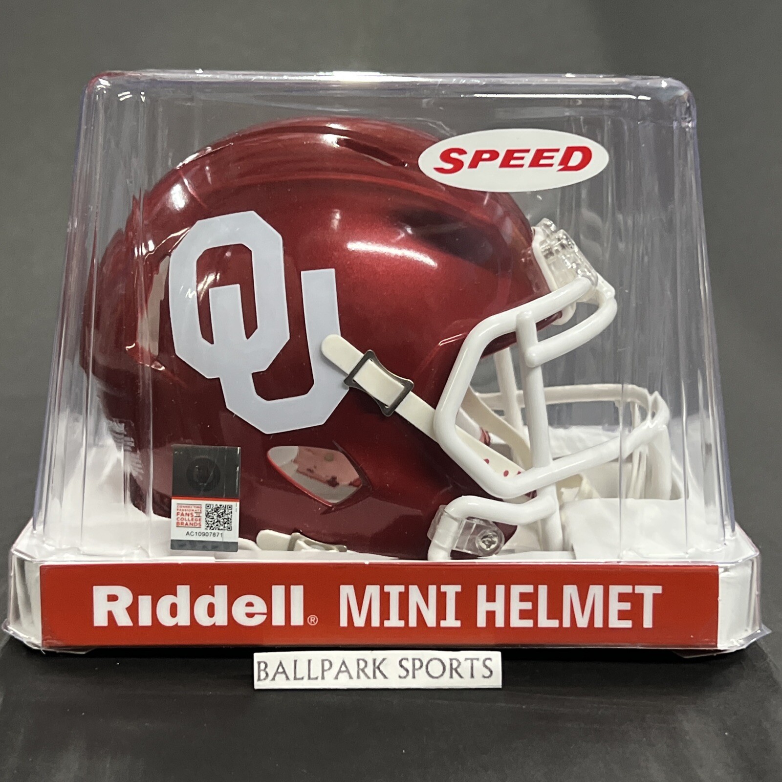 Oklahoma Sooners Speed Mini Helmet Riddell NCAA Licensed Brand New