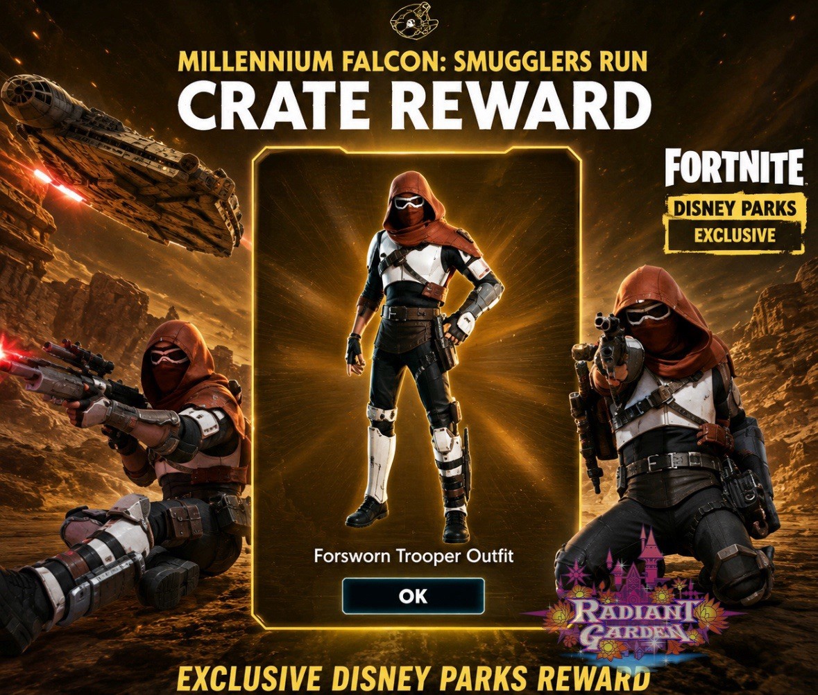 2026 Epic Games Fortnite Forsworn Trooper Disney Parks Exclusive Skin