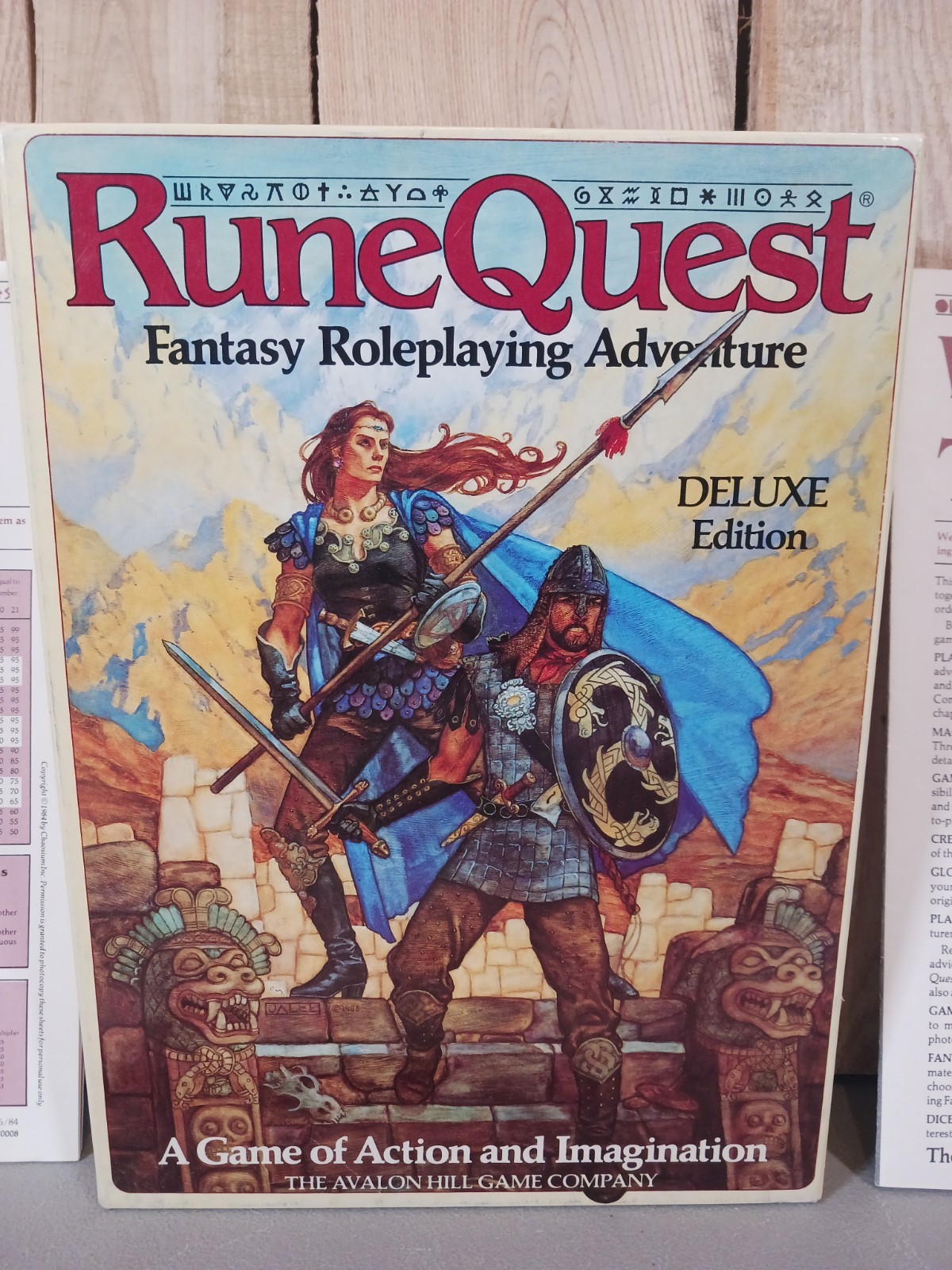 Avalon Hill RuneQuest Deluxe Edition Fantasy Roleplaying RPG Complete 