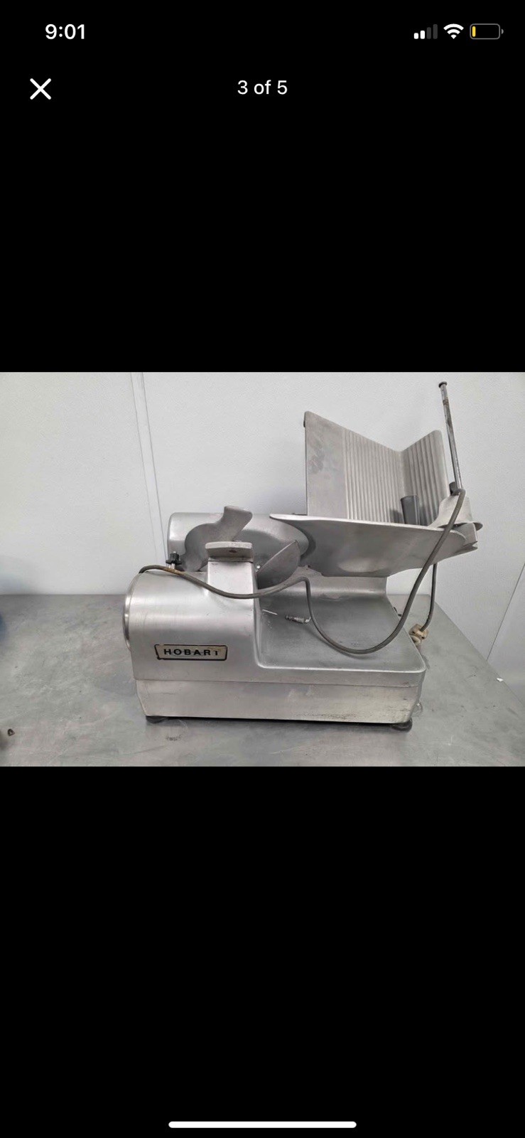 Hobart Meat Slicer, model 1712, 12 in blade, 1/3 hp, electric commercial Hobart Meat Slicer, model 1712, 12 in blade, 1/3 hp, electric commercial
