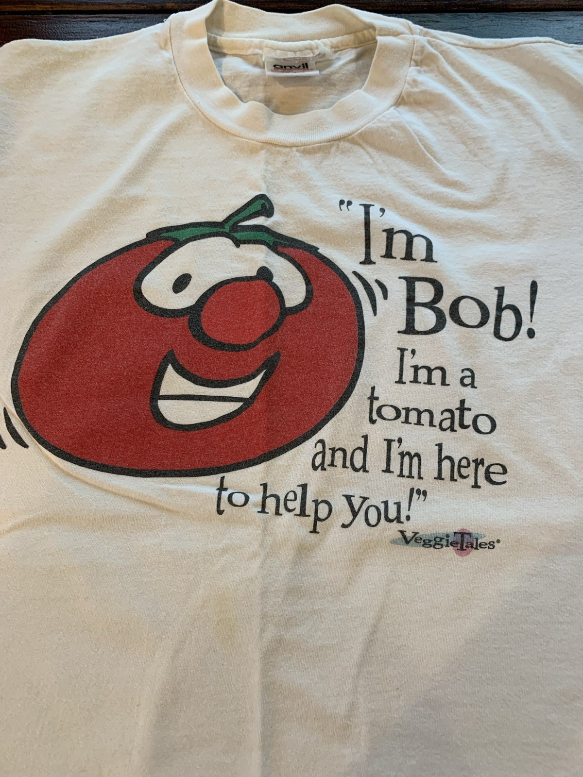 Vintage Veggie Tales 90\'s Bob The Tomato T-Shirt Size XLarge