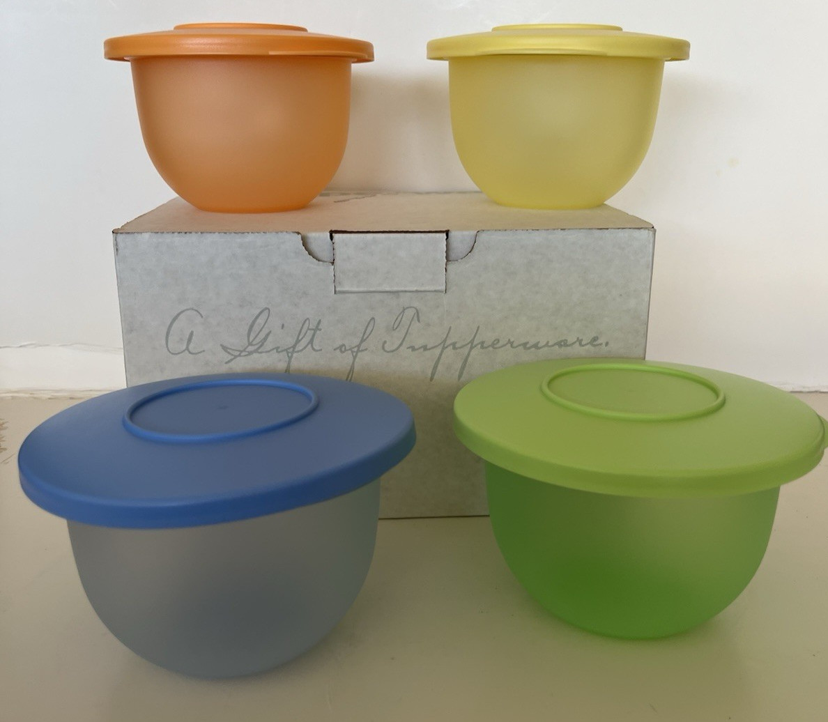 New Tupperware Impressions 2 Cup (550ml) Multicolor Bowls Gift Set New Tupperware Impressions 2 Cup (550ml) Multicolor Bowls Gift Set