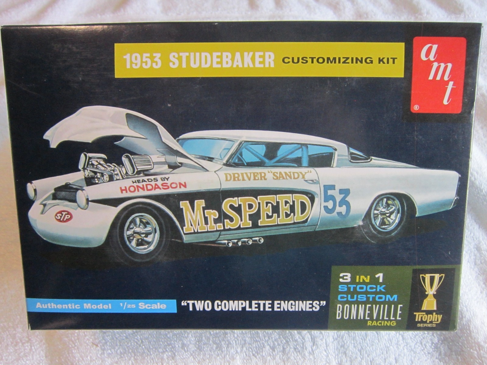 AMT 1953 STUDEBAKER BONNEVILLE MR. SPEED 3 N 1 MODEL KIT  1/25 SCALE