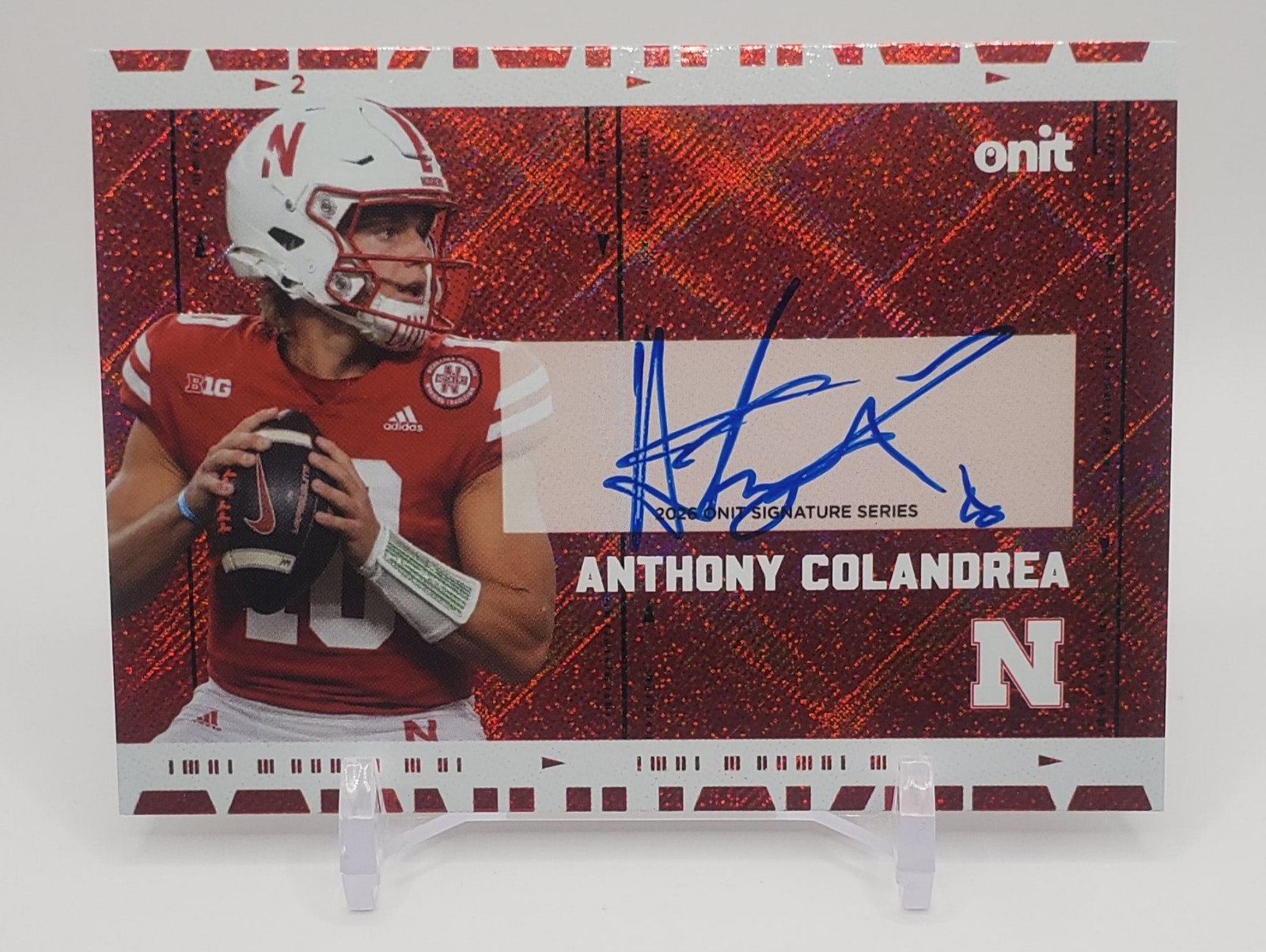 Anthony Colandrea Auto #d /15 - 2026 ONIT Film Signature FS-AC Nebraska Huskers