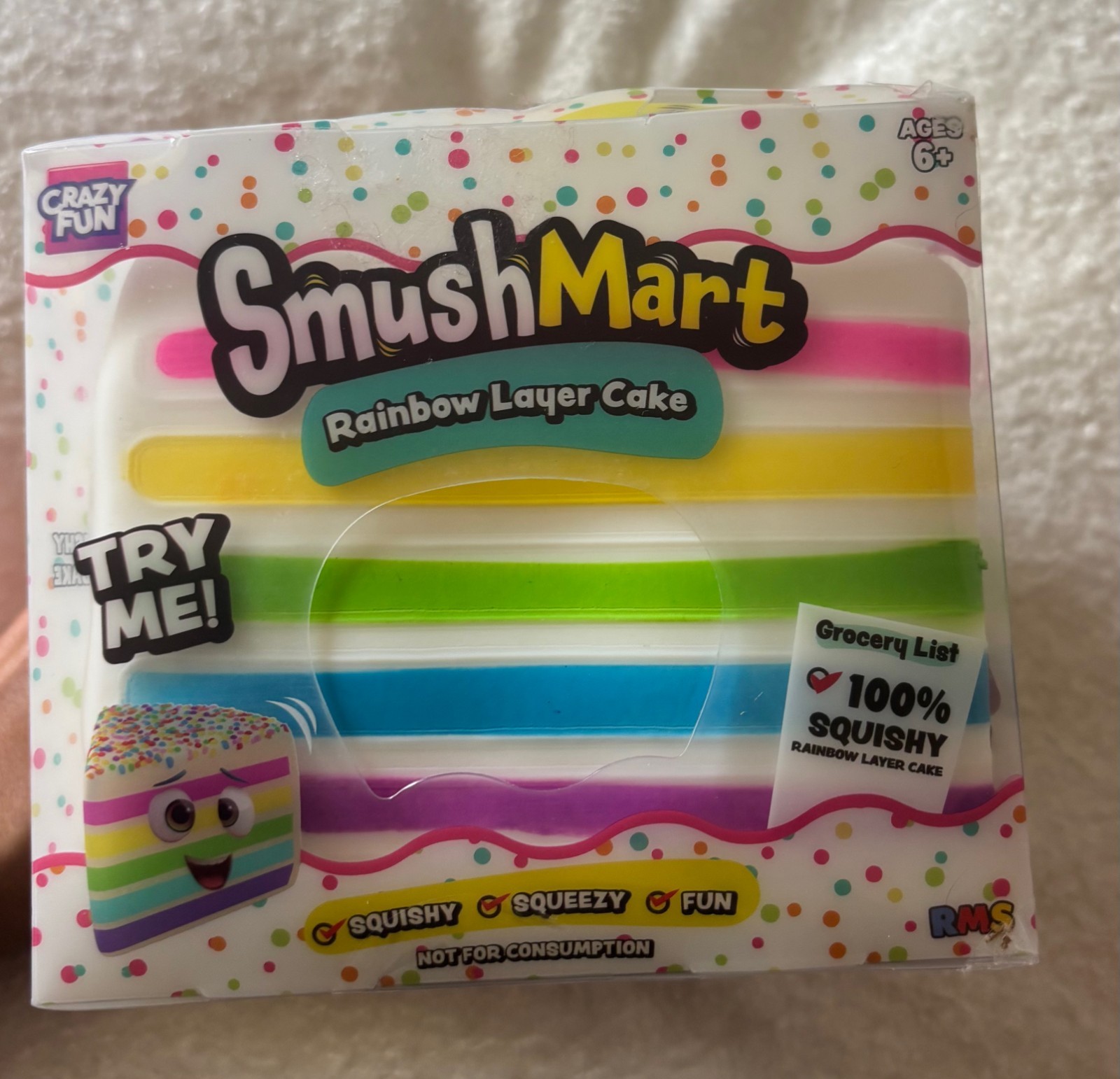 NEW RMS CrazyFun SmushMart CAKE Squishy 🍰 100% Sealed NEW RMS CrazyFun SmushMart CAKE Squishy 🍰 100% Sealed